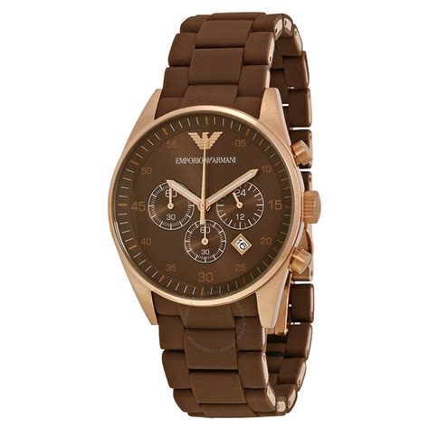 ar5890 armani watch|armani chronograph brown dial.